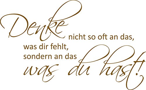 GRAZDesign Wandtattoo Sprüche Motivation für Betrieb, Büro, Wohnzimmer, Sport Wandaufkleber - 49x30cm / 091 gold von GRAZDesign