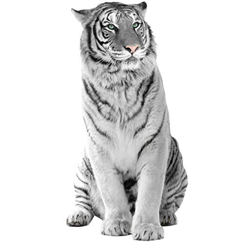 GRAZDesign Wandtattoo Tiger sitzend | Wandaufkleber Afrika | Wandsticker Deko Aufkleber 3d - 111x57cm von GRAZDesign