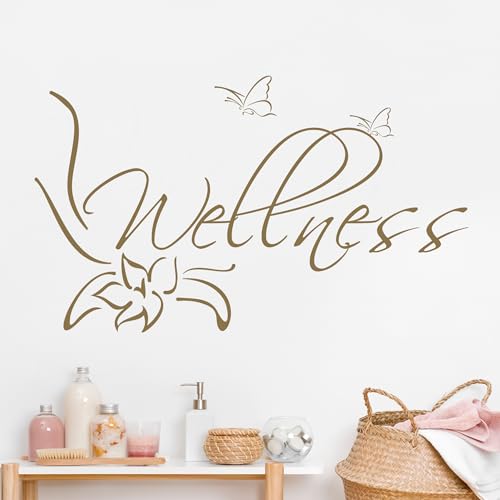 GRAZDesign Wandtattoo Wellness Bad Wandsticker selbstklebend für Fliesen und Wand - 51x30cm / 091 gold GRAZDesign Wandtattoo Wellness Bad Wandsticker selbstklebend für Fliesen und Wand - 51x30cm / 091 gold von GRAZDesign
