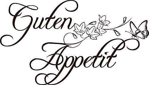 GRAZDesign Wandtattoo Küche Guten Appetit | Küchenaufkleber selbstklebend - 52x30cm / 080 braun von GRAZDesign