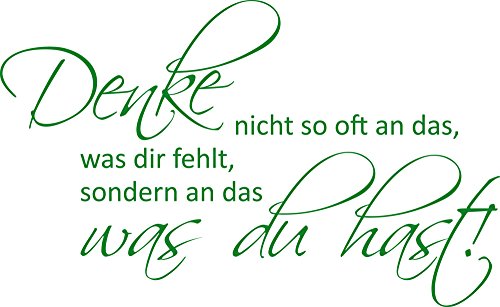 GRAZDesign Wandtattoo Sprüche Motivation für Betrieb, Büro, Wohnzimmer, Sport Wandaufkleber - 65x40cm / 062 hellgrün von GRAZDesign