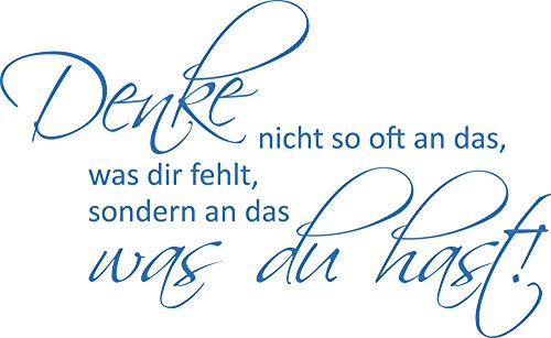 GRAZDesign Wandtattoo Sprüche Motivation für Betrieb, Büro, Wohnzimmer, Sport Wandaufkleber - 93x57cm / 053 hellblau von GRAZDesign