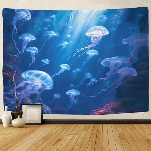 GRBASNDOU Fische Wandteppich Wandbehang - Decke/Überwurf Wandteppiche Für Schlafzimmer Wohnzimmer Dorm Decor Wandteppich 150cmx200cm GRBASNDOU Fische Wandteppich Wandbehang - Decke/Überwurf Wandteppiche Für Schlafzimmer Wohnzimmer Dorm Decor Wandteppich 150cmx200cm von GRBASNDOU