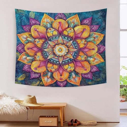 Indische Hippie-Tapizerien - Bohemian Wurf & Wandhänger Mandala-Kunst Für Zuhause, Meditation & Strand 100cmx150cm Indische Hippie-Tapizerien - Bohemian Wurf & Wandhänger Mandala-Kunst Für Zuhause, Meditation & Strand 100cmx150cm von GRBASNDOU