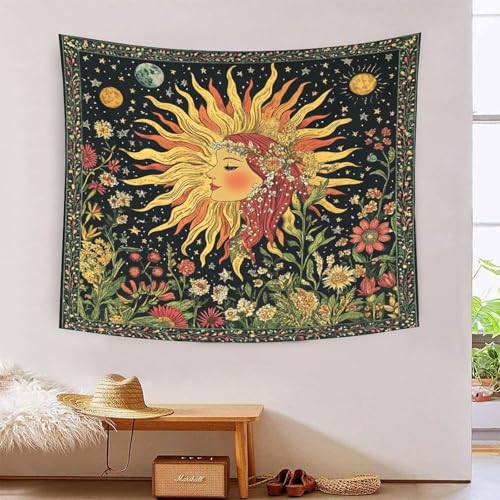 Indische Hippie-Tapizerien - Bohemian Wurf & Wandhänger Mandala-Kunst Für Zuhause, Meditation & Strand 180cmx230cm von GRBASNDOU