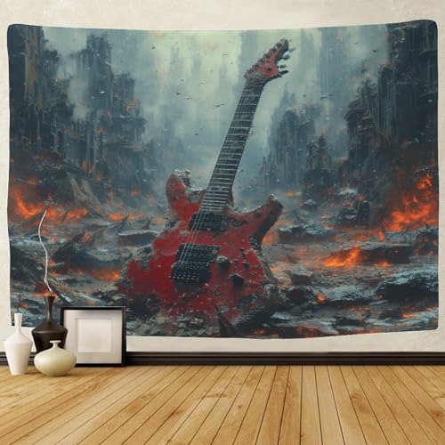 Todesfelsen Kunst Wandbehang，heavy Metal Musik Wandteppich Wandteppich Wandkunst Für Schlafzimmer Wohnzimmer Dorm Decor Wandteppich 150cmx200cm von GRBASNDOU