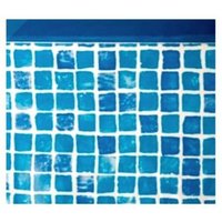 GRE - Blaue Mosaik-Poolfolie rund 550x132 cm von GRE