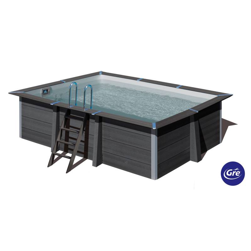 GRE Composite Pool-Set 'Avantgarde' 326 x 124 x 466 cm mit Sandfilter und Trittleiter von GRE