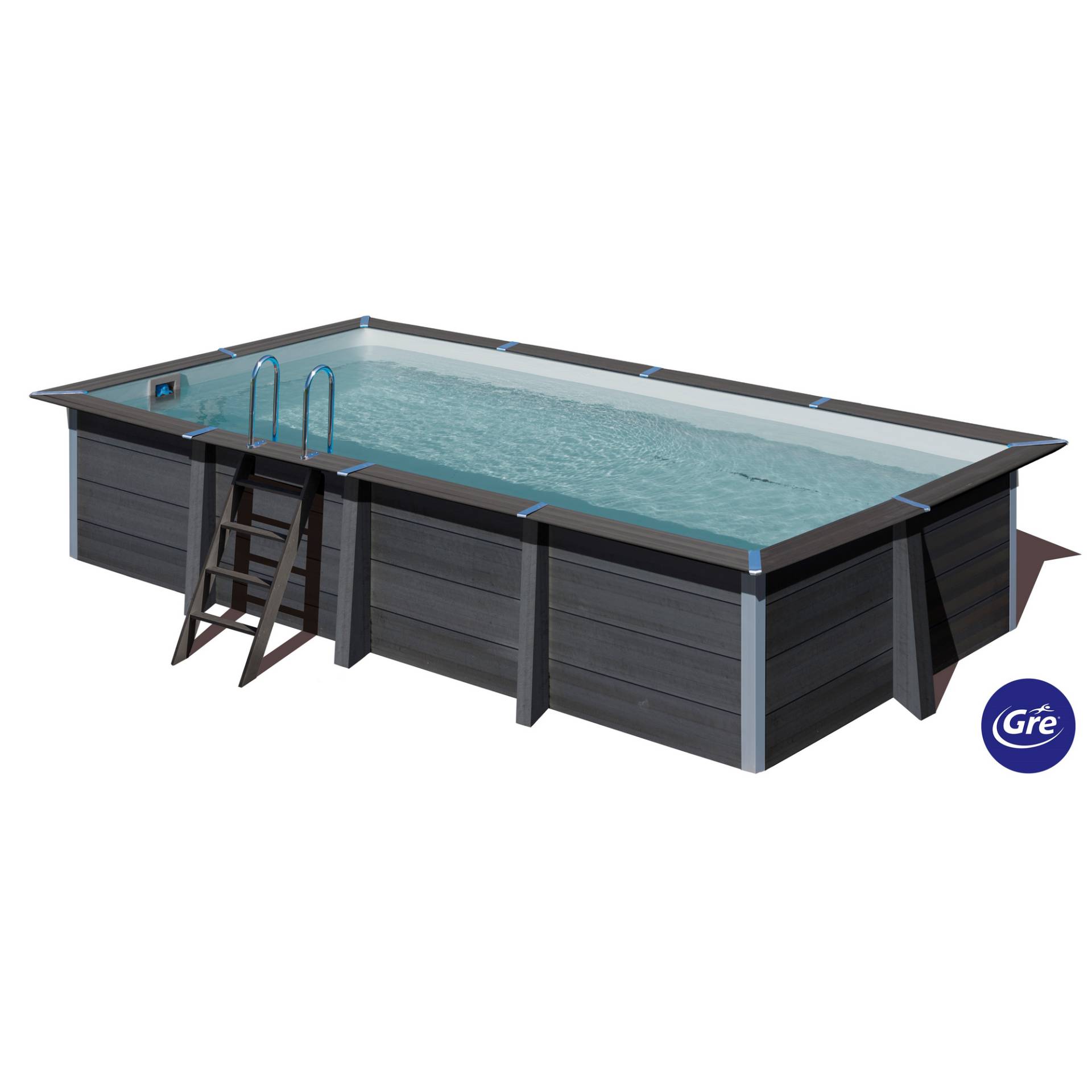GRE Composite Pool-Set 'Avantgarde' 326 x 124 x 606 cm mit Sandfilter und Trittleiter GRE Composite Pool-Set 'Avantgarde' 326 x 124 x 606 cm mit Sandfilter und Trittleiter von GRE