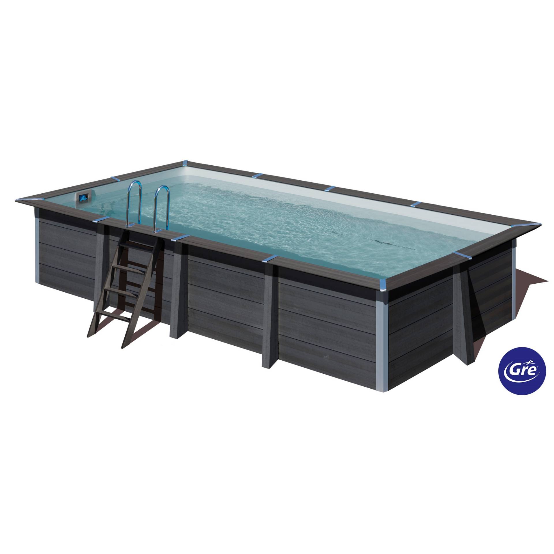 GRE Composite Pool-Set 'Avantgarde' 326 x 124 x 606 cm mit Sandfilter und Trittleiter GRE Composite Pool-Set 'Avantgarde' 326 x 124 x 606 cm mit Sandfilter und Trittleiter von GRE