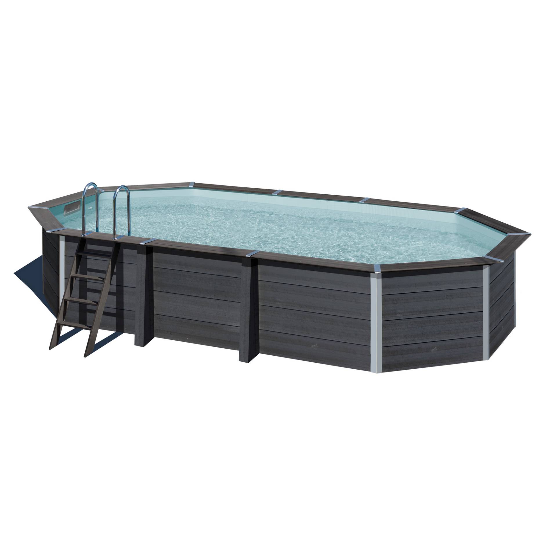 GRE Composite Pool-Set 'Avantgarde' 386 x 124 x 524 cm mit Sandfilter und Trittleiter GRE Composite Pool-Set 'Avantgarde' 386 x 124 x 524 cm mit Sandfilter und Trittleiter von GRE