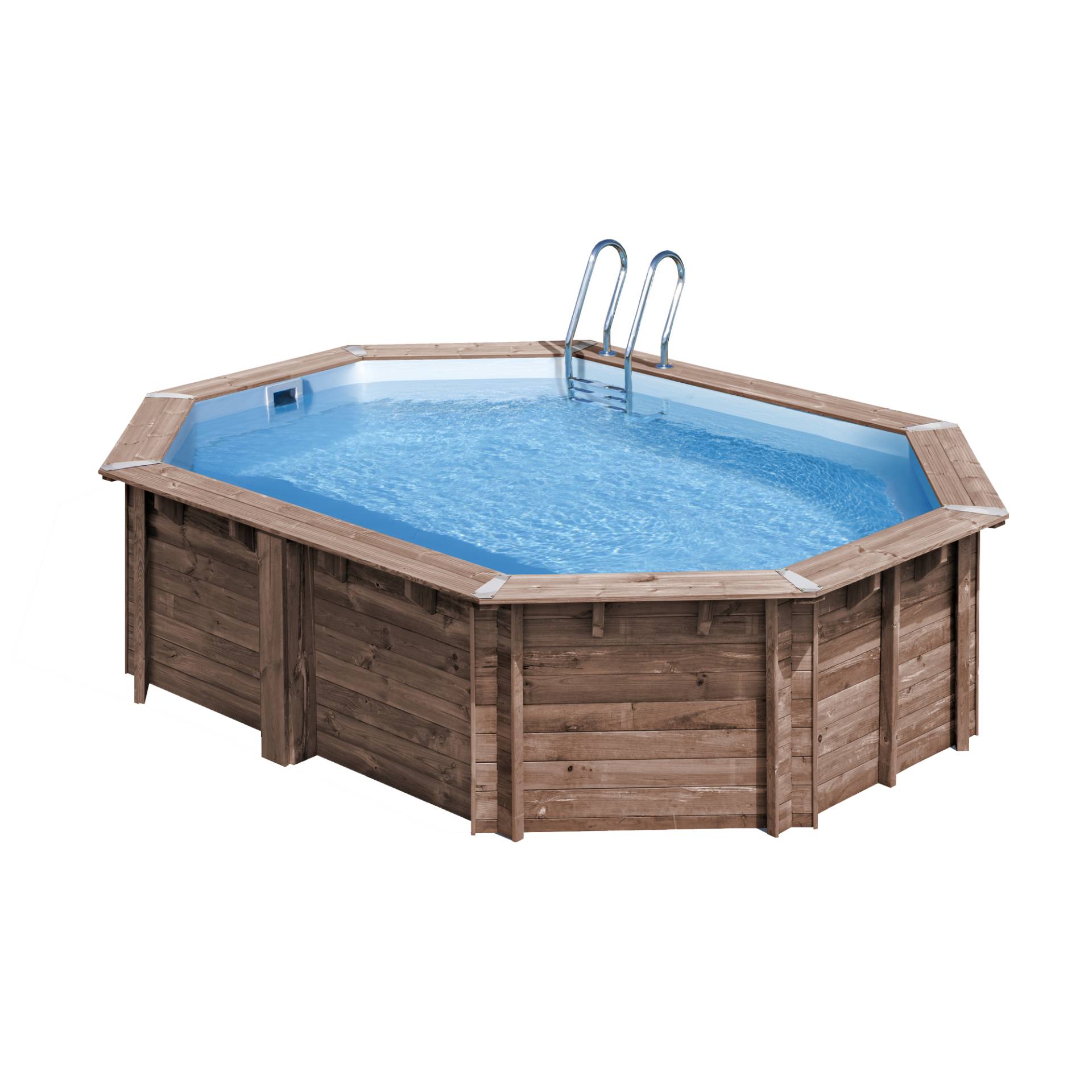 GRE Massivholzpool-Set 'Bambu' 535 x 335 x 130 cm mit Leiter und Sandfilter GRE Massivholzpool-Set 'Bambu' 535 x 335 x 130 cm mit Leiter und Sandfilter von GRE