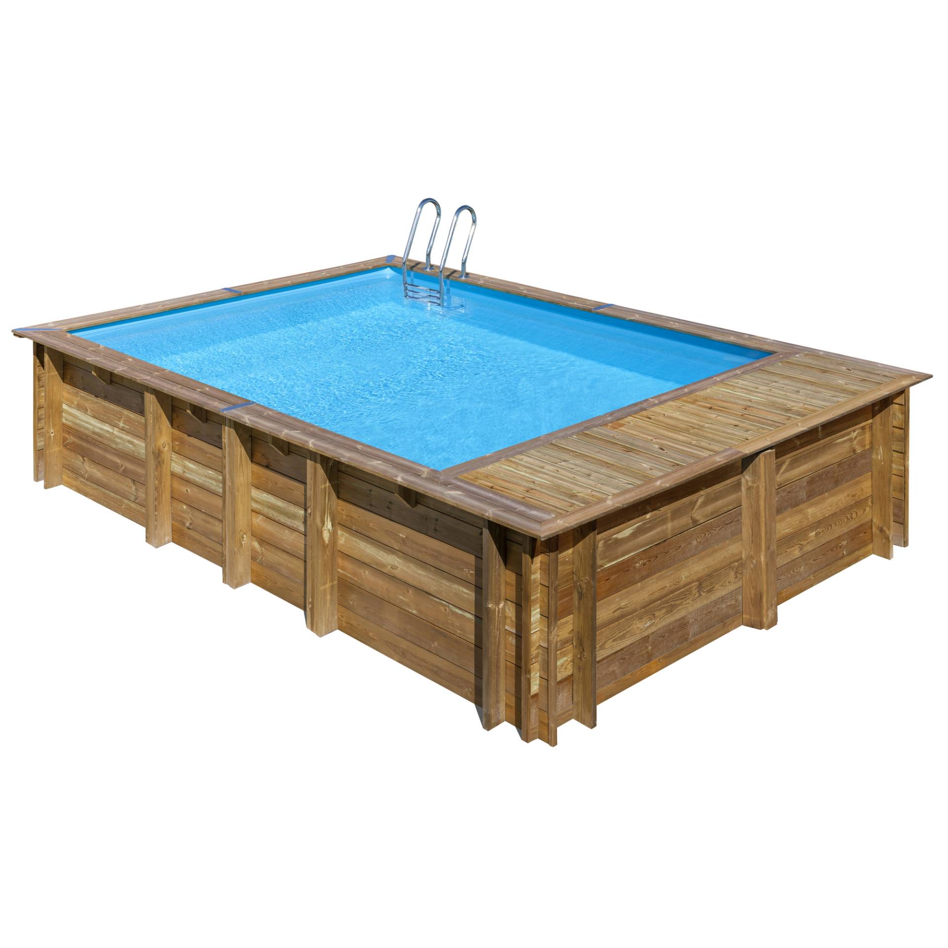 GRE Massivholzpool-Set 'Evora Plus' 620 x 420 x 133 cm mit Leiter und Sandfilter GRE Massivholzpool-Set 'Evora Plus' 620 x 420 x 133 cm mit Leiter und Sandfilter von GRE