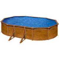 GRE Ovalpool, Holzoptik, BxHxL: 375 x 120 x 610 cm - braun von GRE