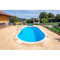 GRE Ovalpool, weiß, BxHxL: 400 x 150 x 800 cm - weiss von GRE
