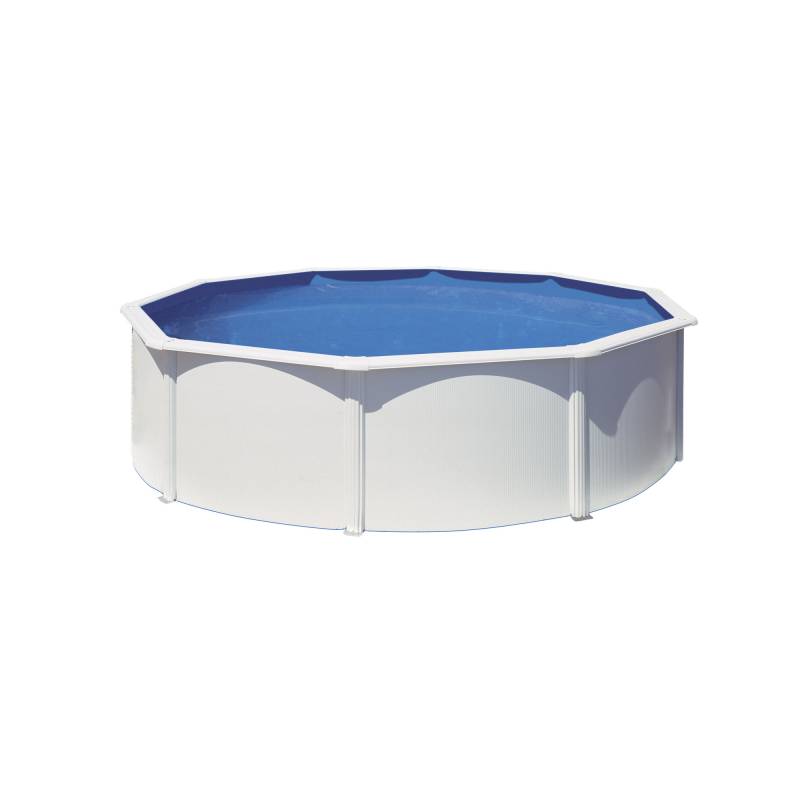 GRE Stahlwandpool-Set 'Fidji' Ø 460 x 120 cm mit Sicherheitsleiter und Sandfilteranlage von GRE