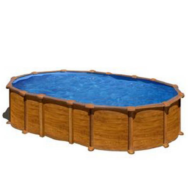 GRE Stahlwandpool-Set 'Amazonia' 730 x 375 x 132 cm mit Sicherheitsleiter und Sandfilteranlage von GRE