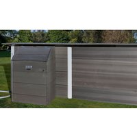 GRE Technikbox »Composite Pools«, BxHxT: 80 x 115 x 60 cm, Kunststoff, Technikraum, Schloss - grau von GRE