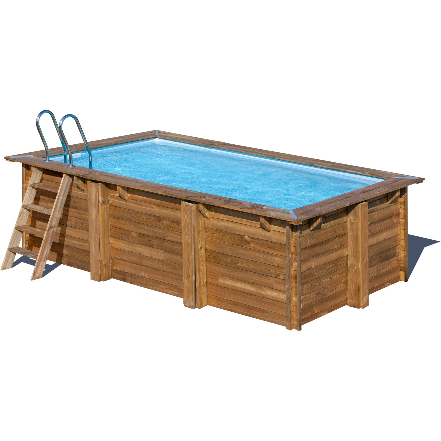 Gre Echtholzpool Marbella Rechteckig 420 x 270 x 117 cm Gre Echtholzpool Marbella Rechteckig 420 x 270 x 117 cm von GRE