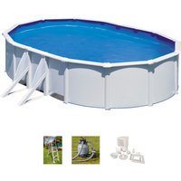 Gre Ovalpool "FIDJI mit seitlichen Stützen inkl. Zubehör" Höhe: 120 cm, in versch. Größen von GRE