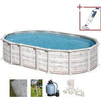 Gre Ovalpool "ISLANDIA" Maße inkl. Stützen 610 x 375 x 132 cm von GRE