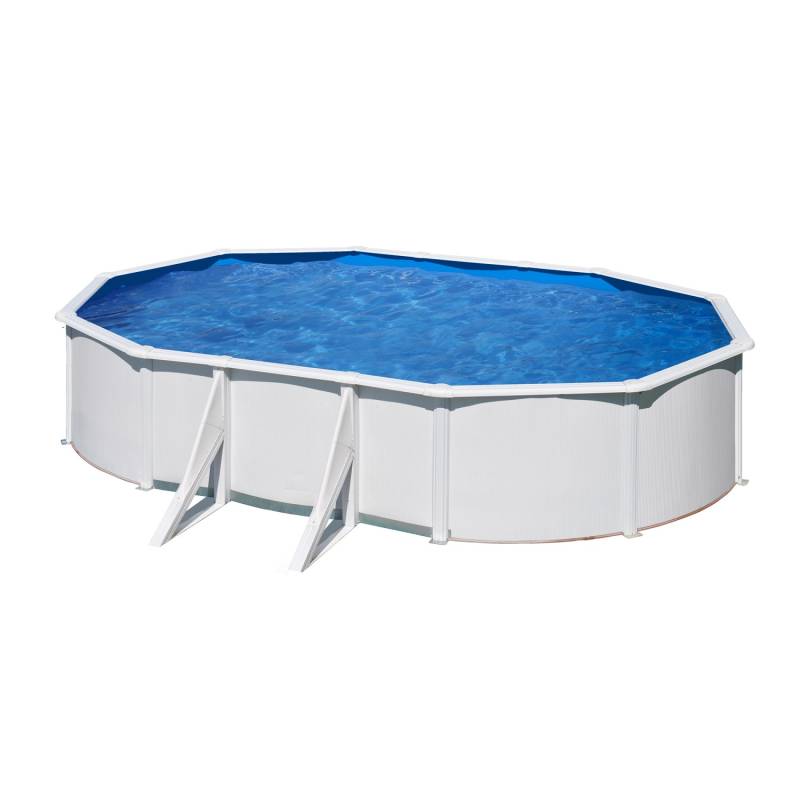 Gre Pool Bora Bora Oval 610 cm x 375 cm x 120 cm Weiß von GRE
