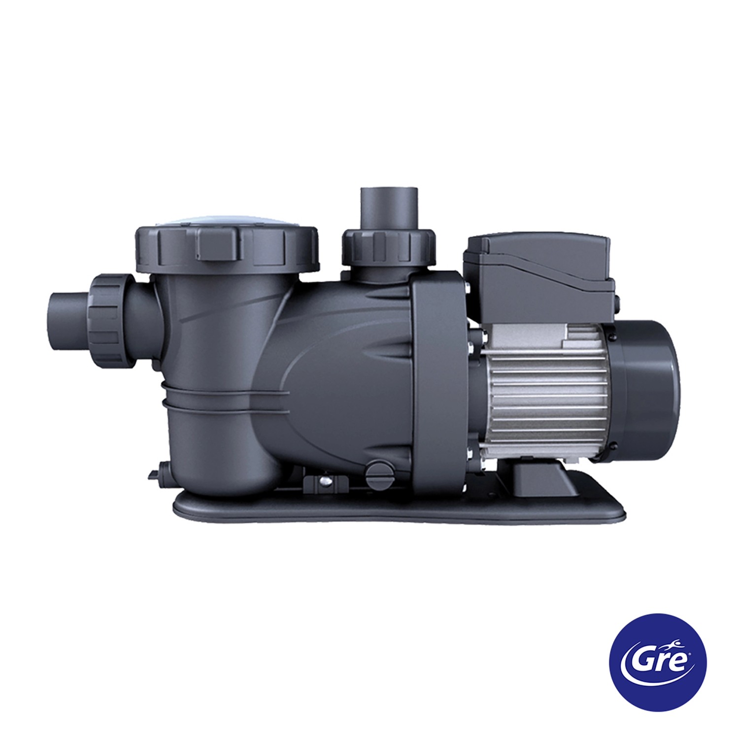 Gre Pool-Filterpumpe Selbstansaugende 1 PS bis zu 20 m³/h Schwarz Gre Pool-Filterpumpe Selbstansaugende 1 PS bis zu 20 m³/h Schwarz von GRE