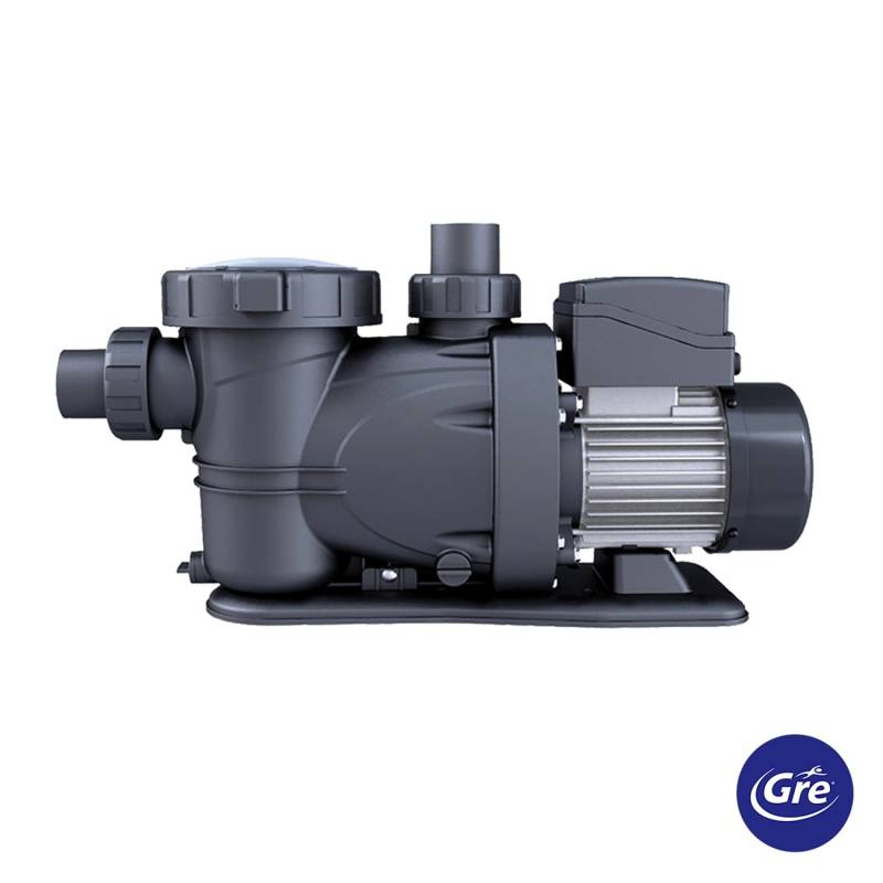 Gre Pool-Filterpumpe Selbstansaugende 2 PS bis zu 27 m³/h Schwarz von GRE