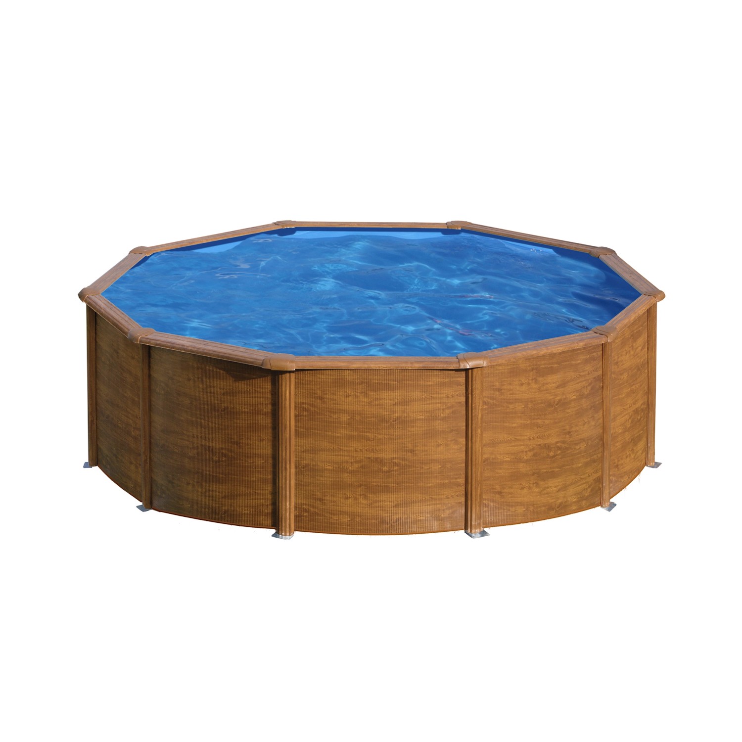 Gre Pool Pacific Rund mit Holzoptik Ø 350 cm x 120 cm Holzfarben Gre Pool Pacific Rund mit Holzoptik Ø 350 cm x 120 cm Holzfarben von GRE
