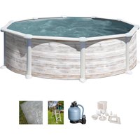 Gre Rundpool "Groenlandia inkl. Zubehör", (Set, 5 tlg.), Höhe: 132 cm, in versch. Größen erhältlich von GRE