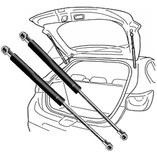 GREB 2 Stück Auto Gasfeder Dämpfer Heckklappe für Saab 9-7X 2005-2009(OEM:SG330046)-51.1cm, Kofferraum Heckklappendämpfer Gas Springs Stoßdämpfer Stützstangen von GREB