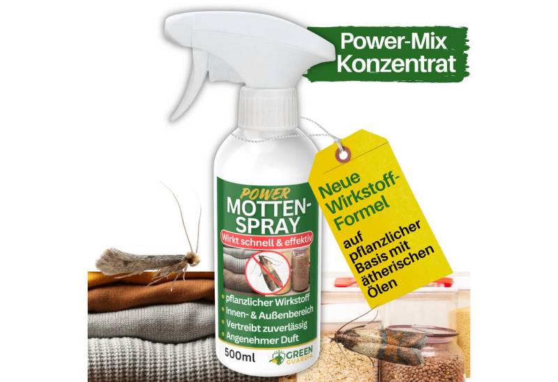 GREEN GUARDIA Insektenvernichter Motten Abwehrspray Power-Konzentrat, 500ml - für Kleiderschrank, effektive und umweltfreundliche Alternative Schädlinge zu bekämpfen von GREEN GUARDIA