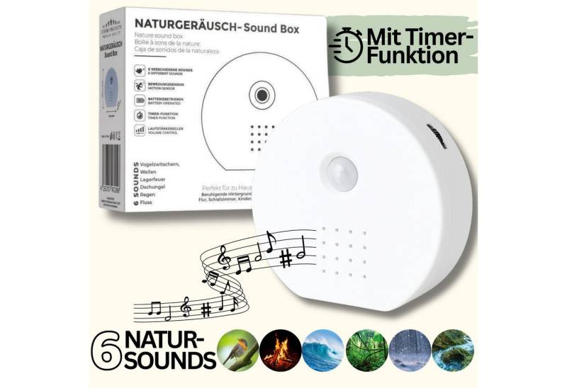 GREEN GUARDIA Wanddekoobjekt Vogelgezwitscher Soundbox I Bewegungsmelder Box mit 6 Sounds I Timer (1 St) von GREEN GUARDIA