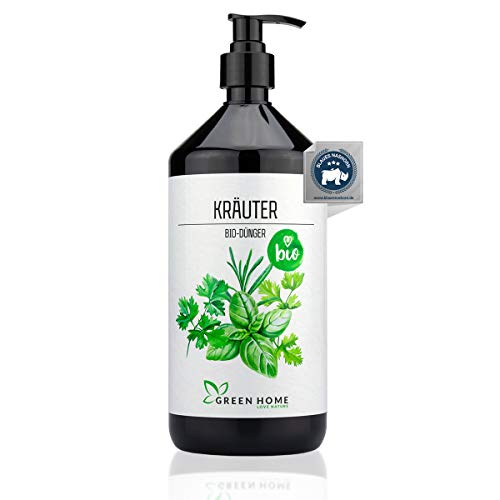 GREEN HOME LOVE NATURE® 1L BIO Kräuterdünger mit hohem Nährstoffgehalt - nachhaltiger Kräuterdünger BIO einfach zu dosieren - Made in Germany von GREEN HOME LOVE NATURE