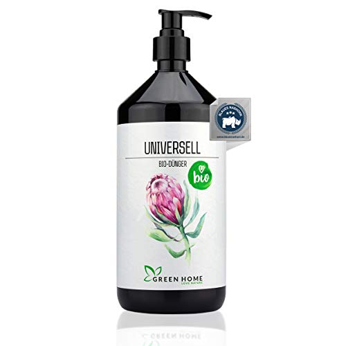 GREEN HOME LOVE NATURE® 1L BIO Universell Pflanzen Dünger mit hohem Nährstoffgehalt - nachhaltiger organischer Pflanzendünger einfach zu dosieren - Made in Germany von GREEN HOME LOVE NATURE