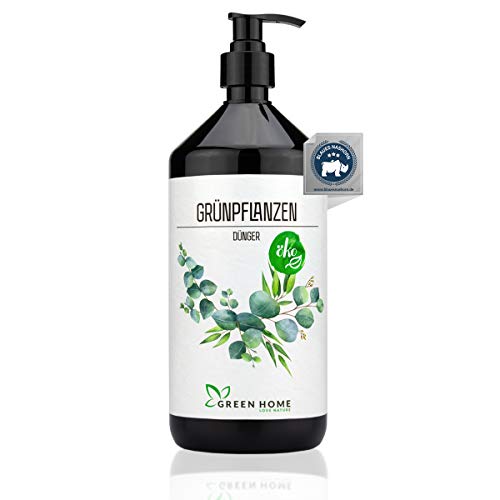 GREEN HOME LOVE NATURE® 1L Grünpflanzendünger mit hohem Nährstoffgehalt - nachhaltiger Pflanzendünger einfach zu dosieren - Made in Germany von GREEN HOME LOVE NATURE