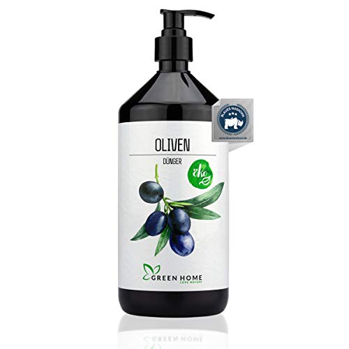 GREEN HOME LOVE NATURE® 1L Olivenbaum Dünger mit hohem Nährstoffgehalt - nachhaltiger Dünger für Olivenbaum einfach zu dosieren - Made in Germany von GREEN HOME LOVE NATURE