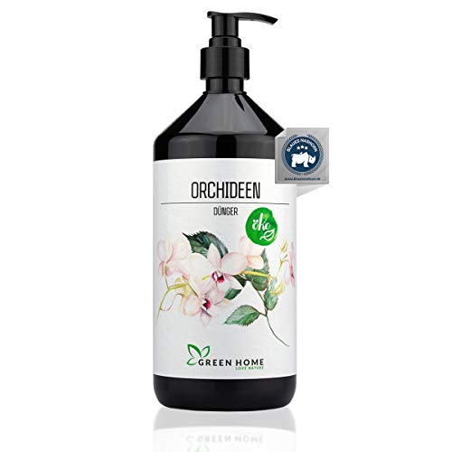 GREEN HOME LOVE NATURE® 1L Orchideendünger mit hohem Nährstoffgehalt - nachhaltiger Orchideen Dünger einfach zu dosieren - Made in Germany von GREEN HOME LOVE NATURE