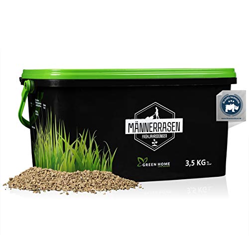 Green Home® Rasendünger Frühjahr - 3,5kg High Tech Rasendünger für Frühjahr schützt vor Moos - Frühjahrsdünger Rasen mit beeindruckender Wirkung - Gebinde 100% recycelt - Made in Germany von GREEN HOME LOVE NATURE
