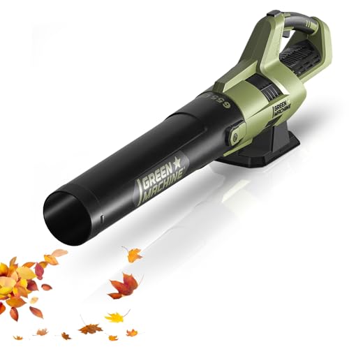 Green Machine Hurricane Force 62 V 655 CFM Akku-Laubbläser, bürstenloser 8-Gang-Laubbläser von GREEN MACHINE