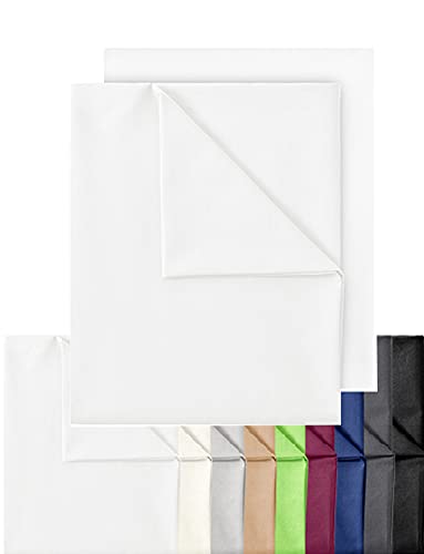GREEN MARK Textilien 2er Pack Klassische Bettlaken Betttuch Laken Leintuch Haustuch 100% Baumwolle ohne Gummizug vielen Größen und Farben Größe: 140x200 cm, weiß GREEN MARK Textilien 2er Pack Klassische Bettlaken Betttuch Laken Leintuch Haustuch 100% Baumwolle ohne Gummizug vielen Größen und Farben Größe: 140x200 cm, weiß von GREEN MARK Textilien