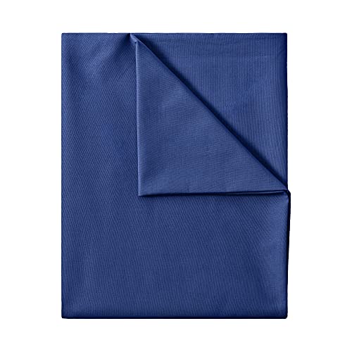 Klassische Bettlaken | Betttuch | Laken | Leintuch | Haustuch 100% Baumwolle ohne Gummizug von GREEN MARK Textilien® in vielen Größen und Farben Größe:240x275 cm, Navy blau von GREEN MARK Textilien