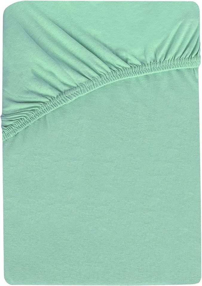 Spannbettlaken Jersey Spannbettlaken, GREEN MARK Textilien, 100% Baumwolle, Gummizug: rundum, (1 Stück), Jersey Spannbettlaken, Spannbetttuch in vielen Größen und Farben von GREEN MARK Textilien