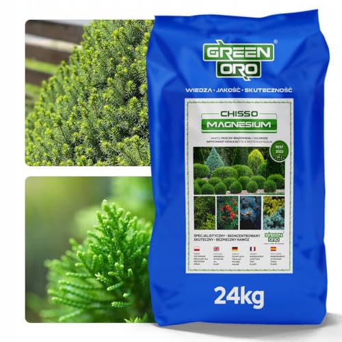 GREEN ORO CHISSO MAGNESIUM 24KG - Magnesium Dünger gegen Bräunung für Nadelgehölze wie Thuja und Eibe GREEN ORO CHISSO MAGNESIUM 24KG - Magnesium Dünger gegen Bräunung für Nadelgehölze wie Thuja und Eibe von GREEN ORO