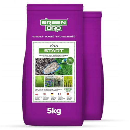 GREEN ORO ORO START 5KG - Spezialdünger für Rasensaat, Rollrasen & Pflanzenstecklinge von GREEN ORO
