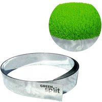 Green-split - Rasenkantenband Metall Alu/Zink 15 cm x 10 Meter Rasenkanten Beeteinfassung Beetumrandung Beetbegrenzungen - Farbe: Silber von GREEN-SPLIT