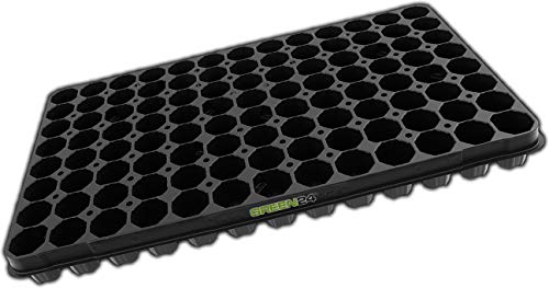 GREEN24 Anzuchtplatte XL Pro QP104 Premium Topfplatte Profi Topfpalette, 104 Pflanztöpfe extra stabil, viele Jahre wiederverwendbar von GREEN24