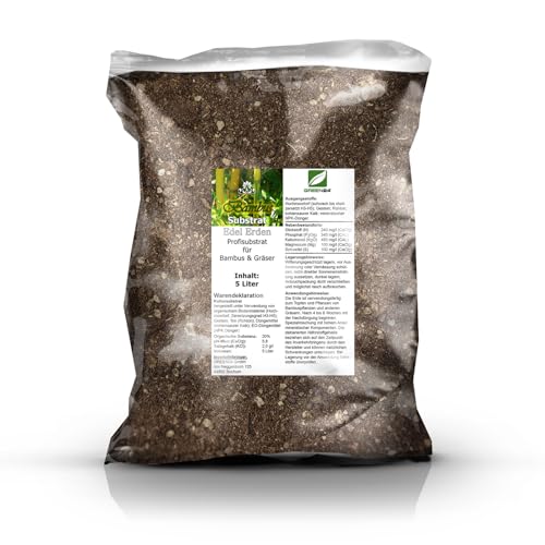 Bambuserde Bambus-Substrat - 5 Ltr. Profi Linie Erde für Fargesia und Phyllostachys Bambus-Arten von GREEN24