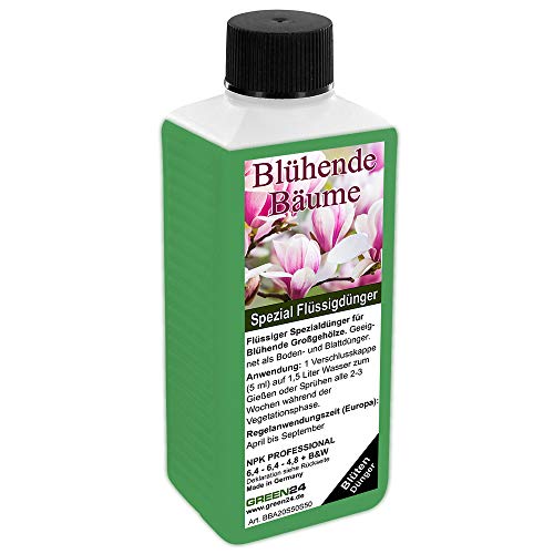 Blühende Bäume HIGH-TECH NPK Volldünger Pflanzen Dünger für Magnolien, Tulpenbaum, Blauglockenbaum, Trompetenbaum, Zierkirschen, Blüten-Hartriegel etc. von GREEN24