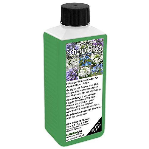 Flüssigdünger für Schmucklilien/Agapanthus düngen, Premium Dünger aus der Profi Linie | NPK Volldünger, Düngerkonzentrat Flüssigdünger für Schmucklilien/Agapanthus düngen, Premium Dünger aus der Profi Linie | NPK Volldünger, Düngerkonzentrat von GREEN24